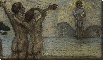 Картина Красота. Эскиз фрески к зданию Рижского латышского общества