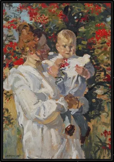 Картина Под рябиновым деревом