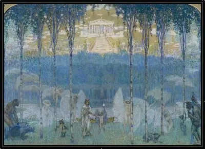 Картина Эскиз занавеса для Рижского Латышского театра