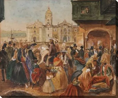 Картина Этюд для главной площади Лимы