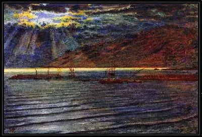 Рыбацкие лодки в лунном свете (Fishing boats by Moonlight)