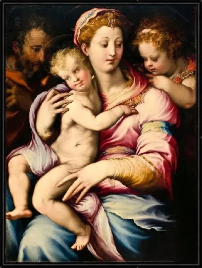 Картина Святое Семейство со святым Иоанном Крестителем