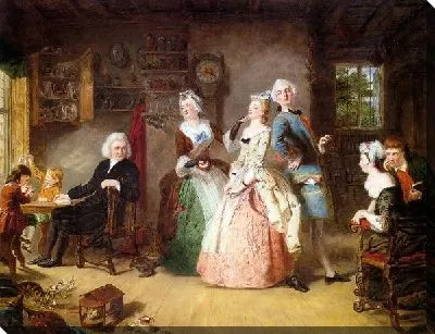 Картина Измерение роста (Measuring Heights)