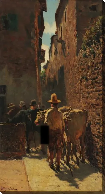 Картина Рынок крупного рогатого скота