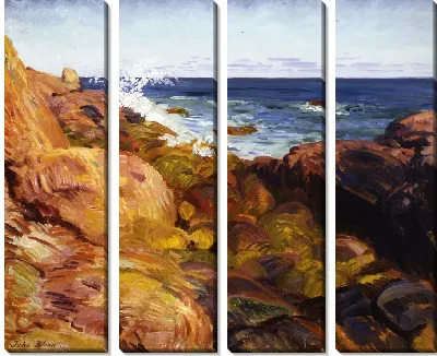 Овраг во время отлива