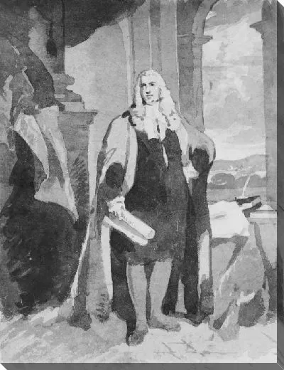 Картина Стоящий человек со свитком (из Sketchbook)