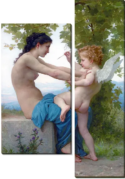 Картина Девушка и Амур