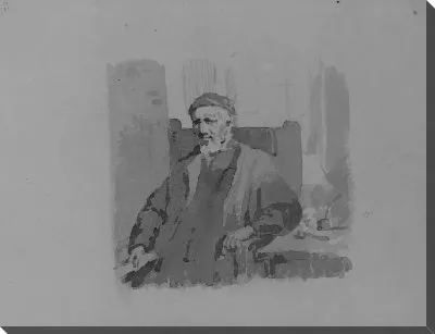 Картина Бородатый священнослужитель (из альбома для рисования)