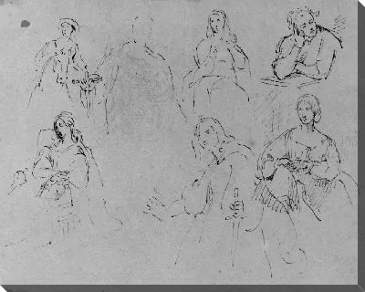 Картина Внутренняя задняя крышка (из альбома для эскизов)