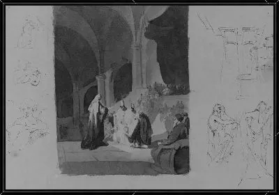 Картина Сцена презентации (из альбома Sketchbook)