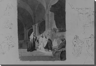 Картина Сцена презентации (из альбома Sketchbook)