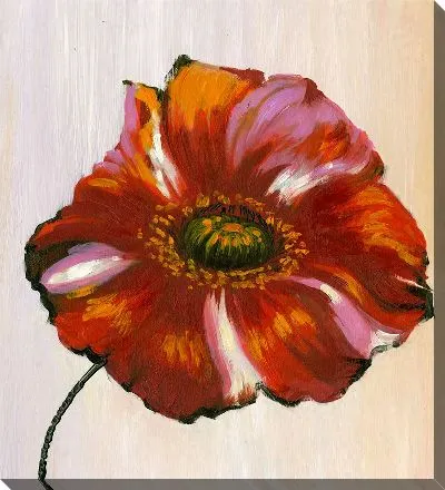 Картина маслом Красный цветок №5