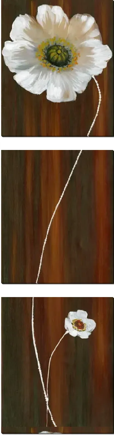 Модульная картина Белый цветок №4