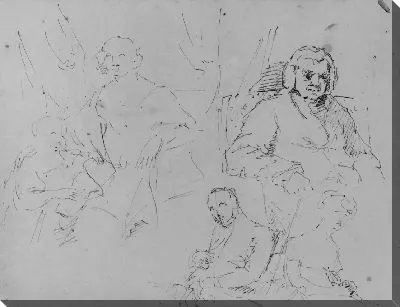 Картина Четыре портретных наброска (из этюдника)