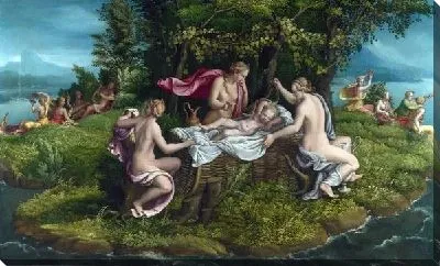 Картина маслом Детство Юпитера (The Infancy of Jupiter)