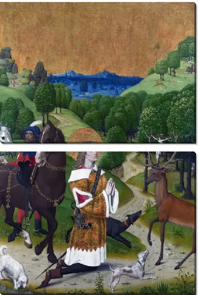 Модульная картина Обращение святого Юбера (The Conversion of Saint Huber)