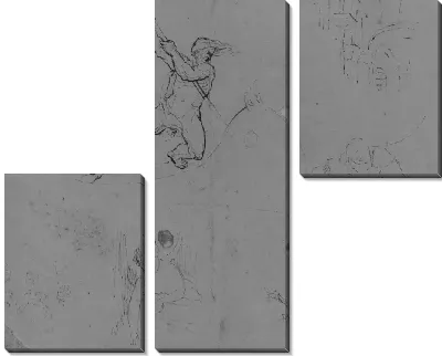 Картина Внутренняя передняя обложка (из альбома для эскизов)