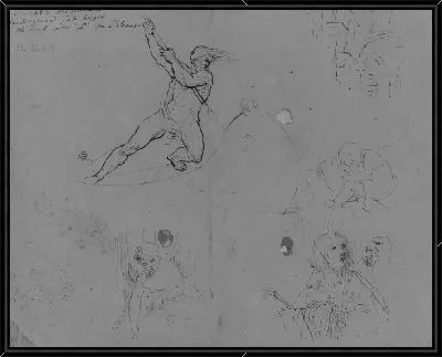 Картина Внутренняя передняя обложка (из альбома для эскизов)