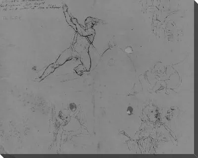 Картина Внутренняя передняя обложка (из альбома для эскизов)