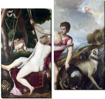 Модульная картина Венера и Адонис (Venus and Adonis)
