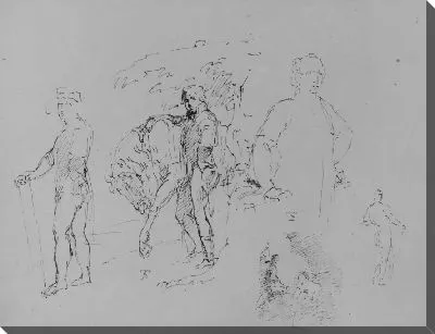 Картина Карл I после конного портрета Ван Дайка; Полковник Джордж Киттс Кочмейкер, после Рейнольдса (из албома для рисования)