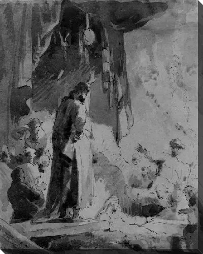 Картина Воскрешение Лазаря (из этюдника)