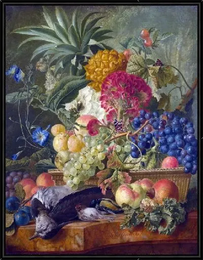 Картина Фрукты, цветы и мертвые птицы (Fruit, Flowers and Dead Birds)