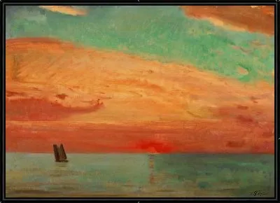 Восход солнца над восточным морем