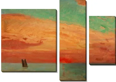 Восход солнца над восточным морем