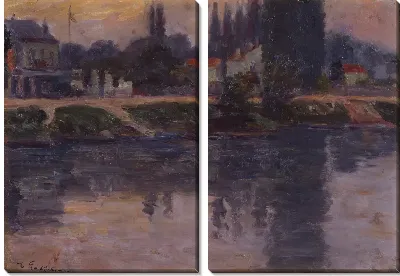 Картина Берега реки Сены