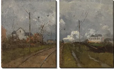 Картина Поезд прибывает