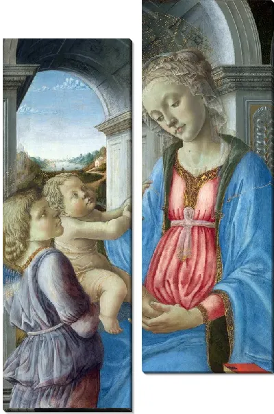 Модульная картина Мадонна с младенцем (The Virgin and Child) №20