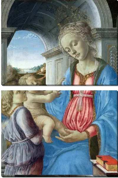 Модульная картина Мадонна с младенцем (The Virgin and Child) №20