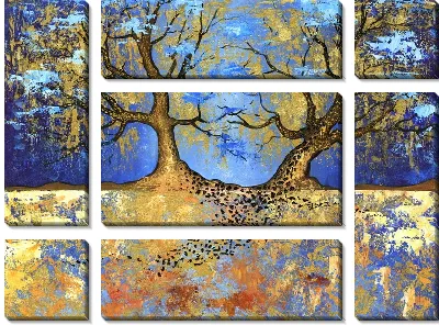 Модульная картина Два дерева №2
