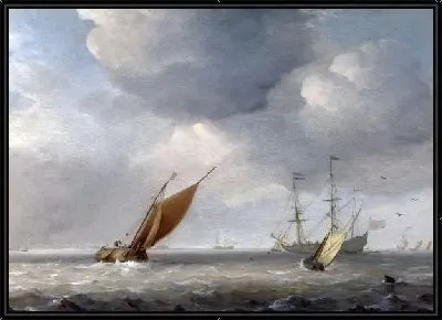 Картина Малые голландские суда в бриз (Small Dutch Vessels in a Breeze)