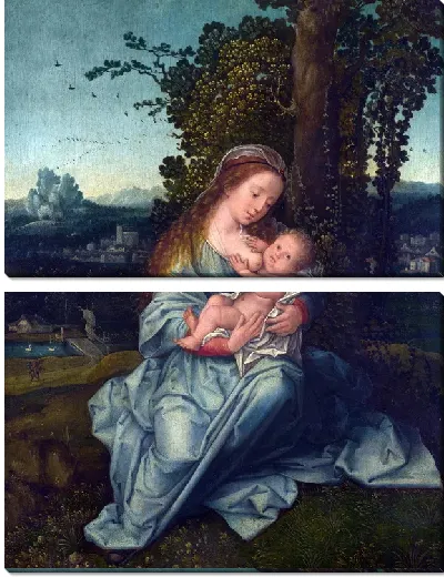 Модульная картина Мадонна с младенцем (The Virgin and Child) №21