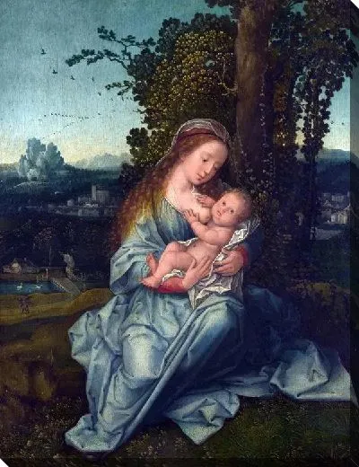 Картина маслом Мадонна с младенцем (The Virgin and Child) №21