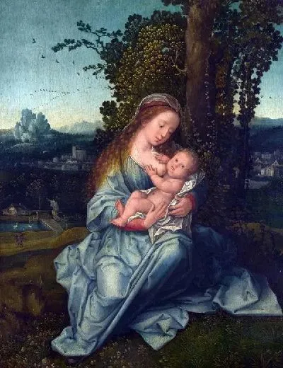 Плакат Мадонна с младенцем (The Virgin and Child) №21