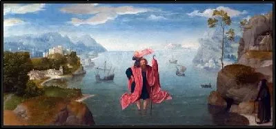 Картина Проведение Христа (Saint Christopher carrying the Infant Christ)
