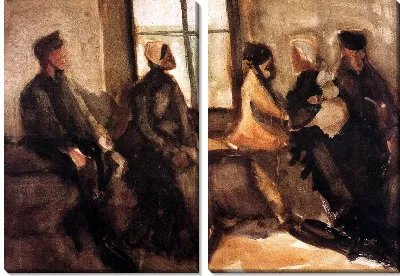 Модульная картина Зал ожидания (Waiting Room)