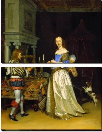 Картина Дама у своего туалета