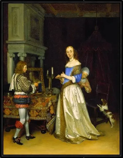 Картина Дама у своего туалета