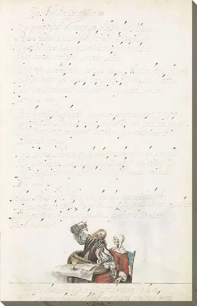 Картина Пьющая пара