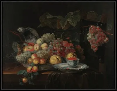 Натюрморт с попугаем