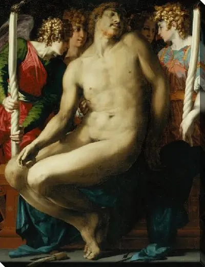 Картина Мертвый Христос с ангелами