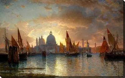 Санта-Мария-делла-Салют, закат солнца