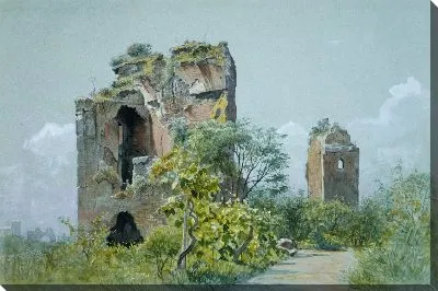 Картина Термы Траяна (продажи Сетте, Вилла Бранкаччо в Риме)