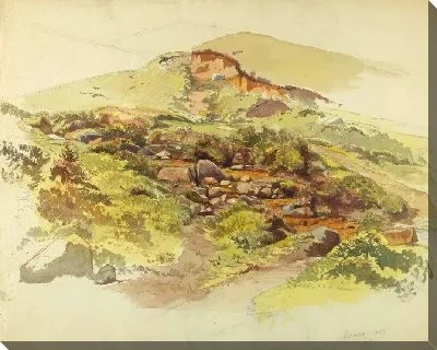 Картина Изучение ландшафта, Бавено, озеро Маджоре, Италия