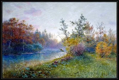 Картина Мельница в Траунштайне