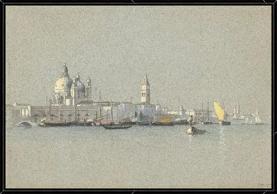 Вид через канал Джудекка на Салют и колокольню Сан Марко